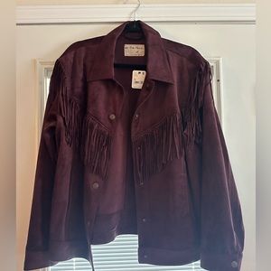 NWT Free People fringe jacket